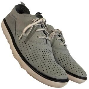Merrell Womens 7.5 Around Town Lace Air Shoes Slate Gray Leather Upper 2274210